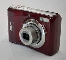 Nikon Coolpix L20 10.0MP Digital Camera Deep Red with 1GB SD Card Tested Working
