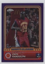 2024 Chrome McDonald's All American Purple Refractor /150 Zach Randolph #49 5lz