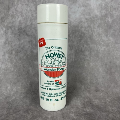 #ad Vtg 90s The Original NoWet Wonder Foam Carpet Upholstery Cleaner 12oz New Sealed $12.82