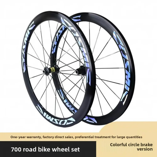 700C Rim Brake V Bike Wheelset Colorful Front 2 Rear 4 Bearing Bicycle Wheels - Picture 8 of 14