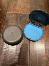 2 Invisalign Aligner and Retainer Cases Black/Blue