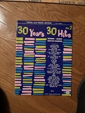 30 Years 30 Hits No 2 Vintage Songbook Miller Music 1950s Standards No Marks