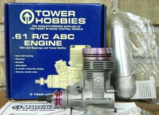 Vintage Tower Hobbies .61 Nitro Airplane Engine #T0WG0161 (Never Used, READ)