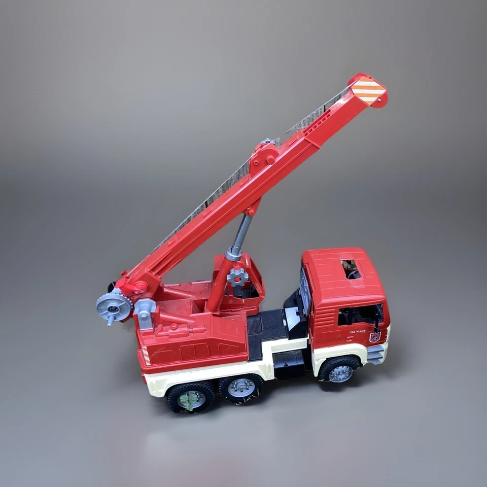 Grúa Tele BRUDER TC 4500 / TGA 41.440 Hecha en Alemania (2001) **Rara en Rojo* Foto 4 de 4