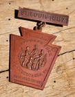 Civil War US Soldier Veteran Badge 1887 St Louis Encampment Pennsylvania GAR