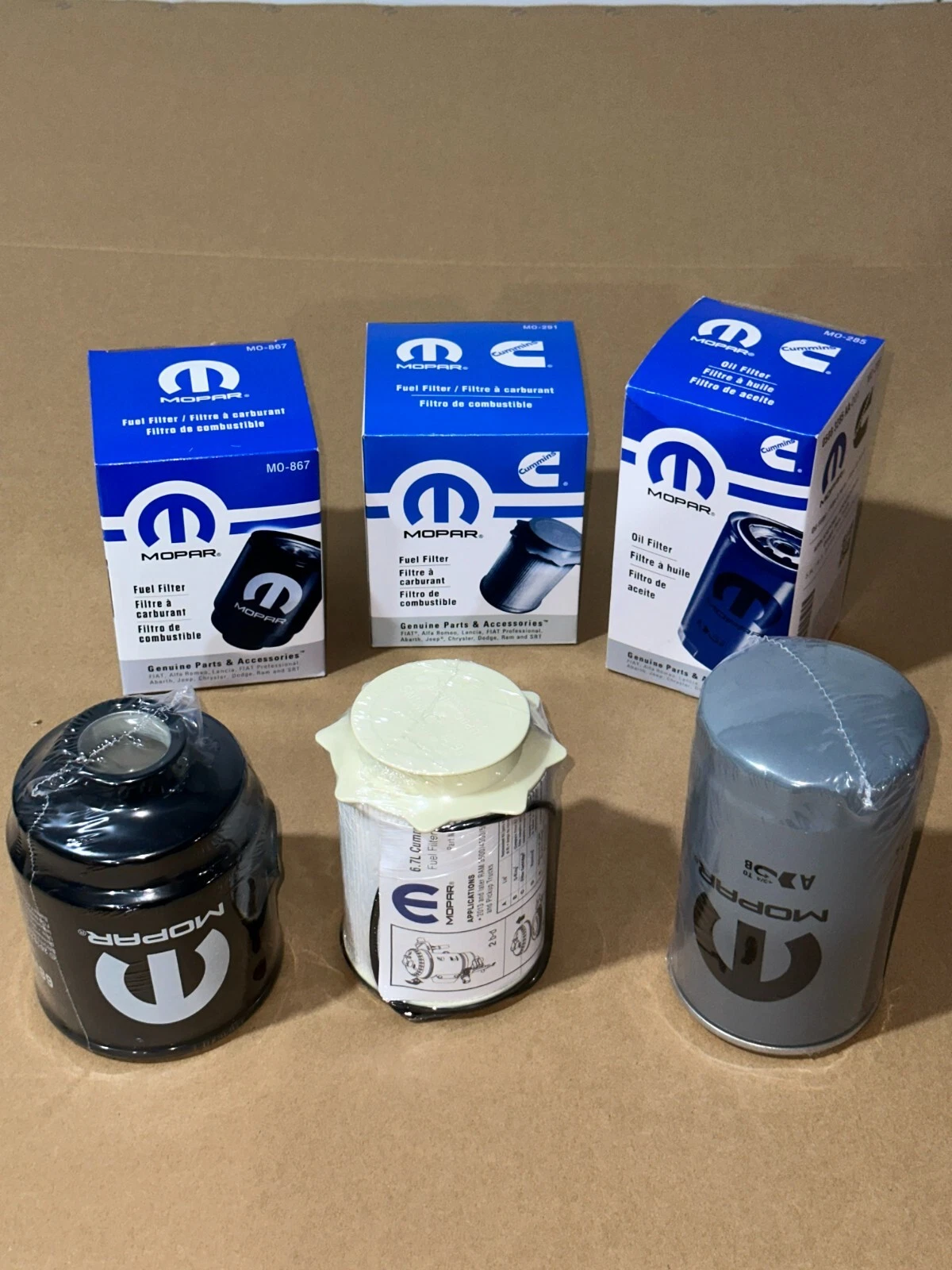 2013-2018 RAM 2500-5500 6.7L Diesel Oil & Fuel Filter Kit Mopar Genuine