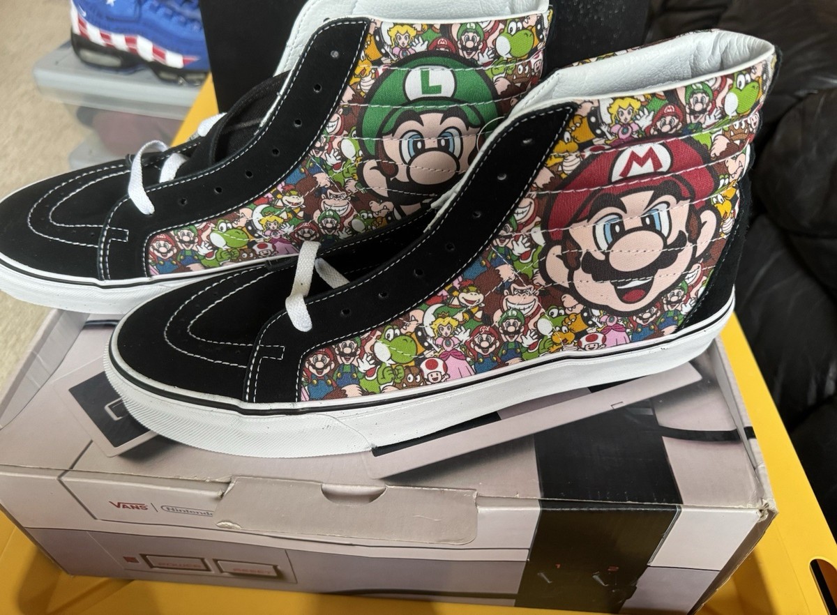 VANS Sk8-Hi Reissue Nintendo Mario Luigi High Tops Mens shoe  display picture 2