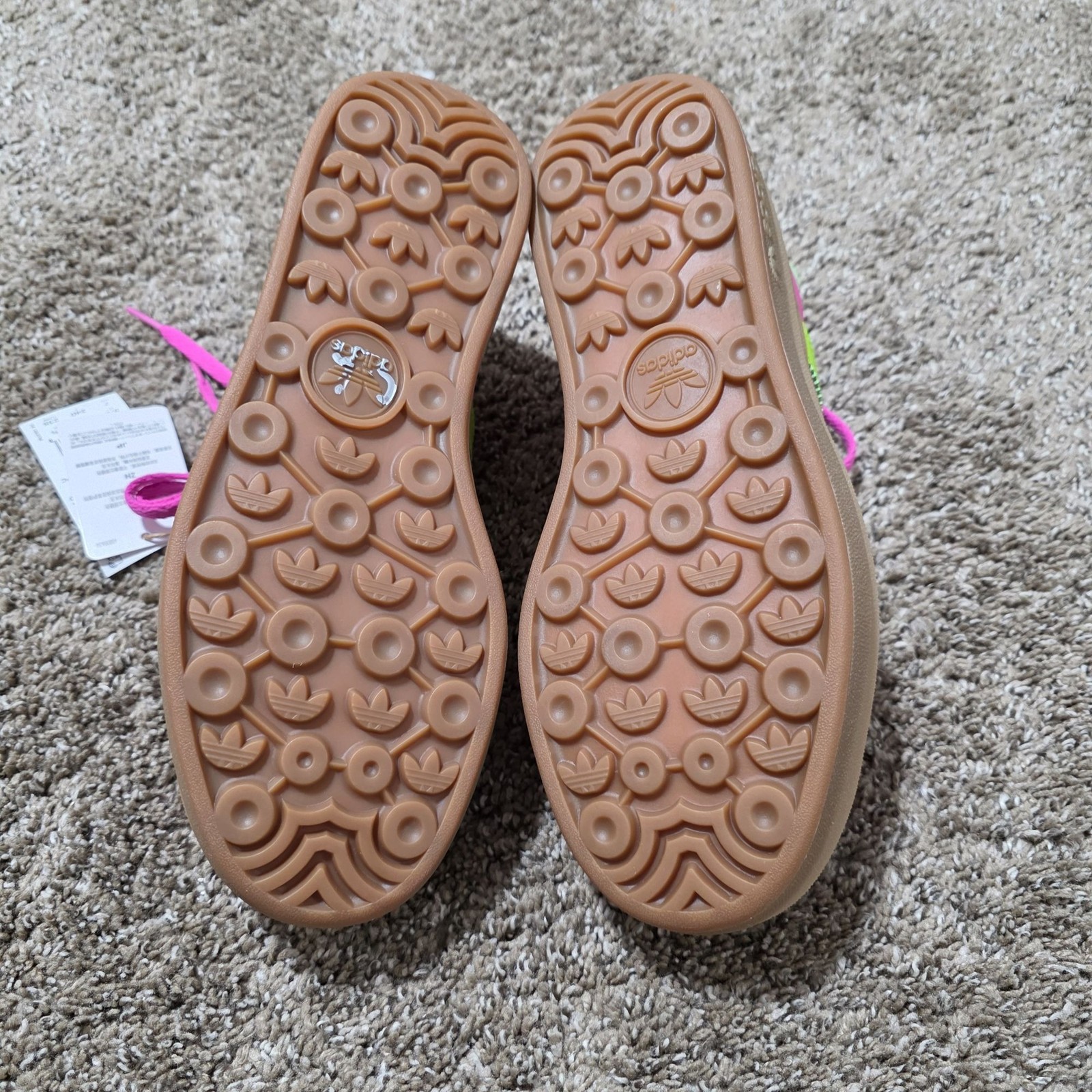 Adidas Gazelle Bold Women’s Size 7 Pink Solar Slime Platform Shoes JI2705 image 7