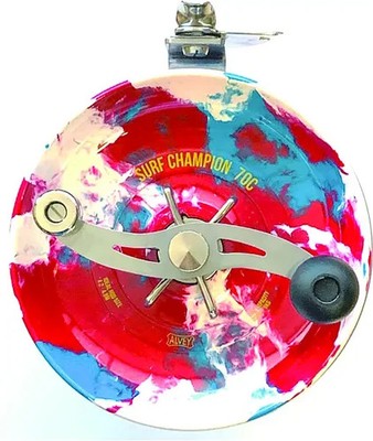 Alvey 70C-U-LH   RED/BLUE Surf Champion Reel SS  Saltwater Fly Reel NON REV