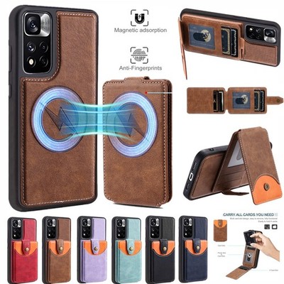 2-in-1 Hülle Für Xiaomi Redmi Note 13 Pro Plus 12 11 Klapphülle Magnetisch Cover