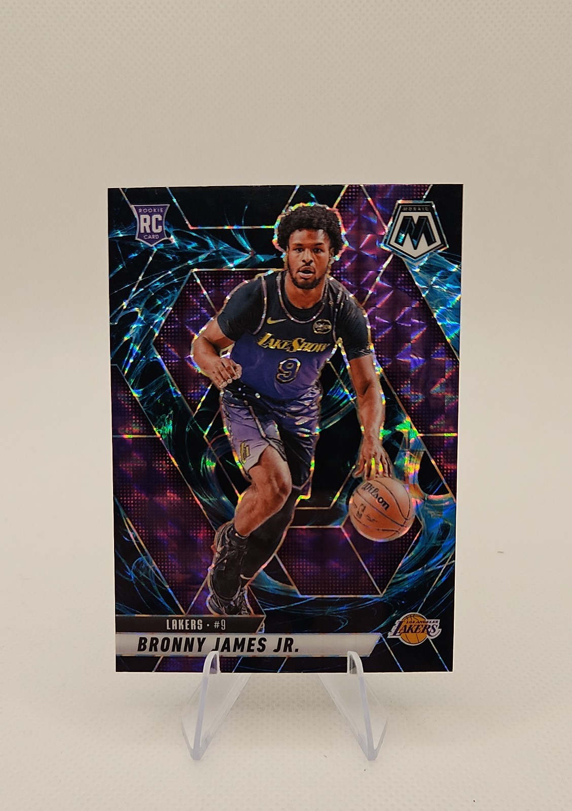 2024-25 Panini Mosaic - Rookies Bronny James #214 Genesis Mosaic Prizm (RC)