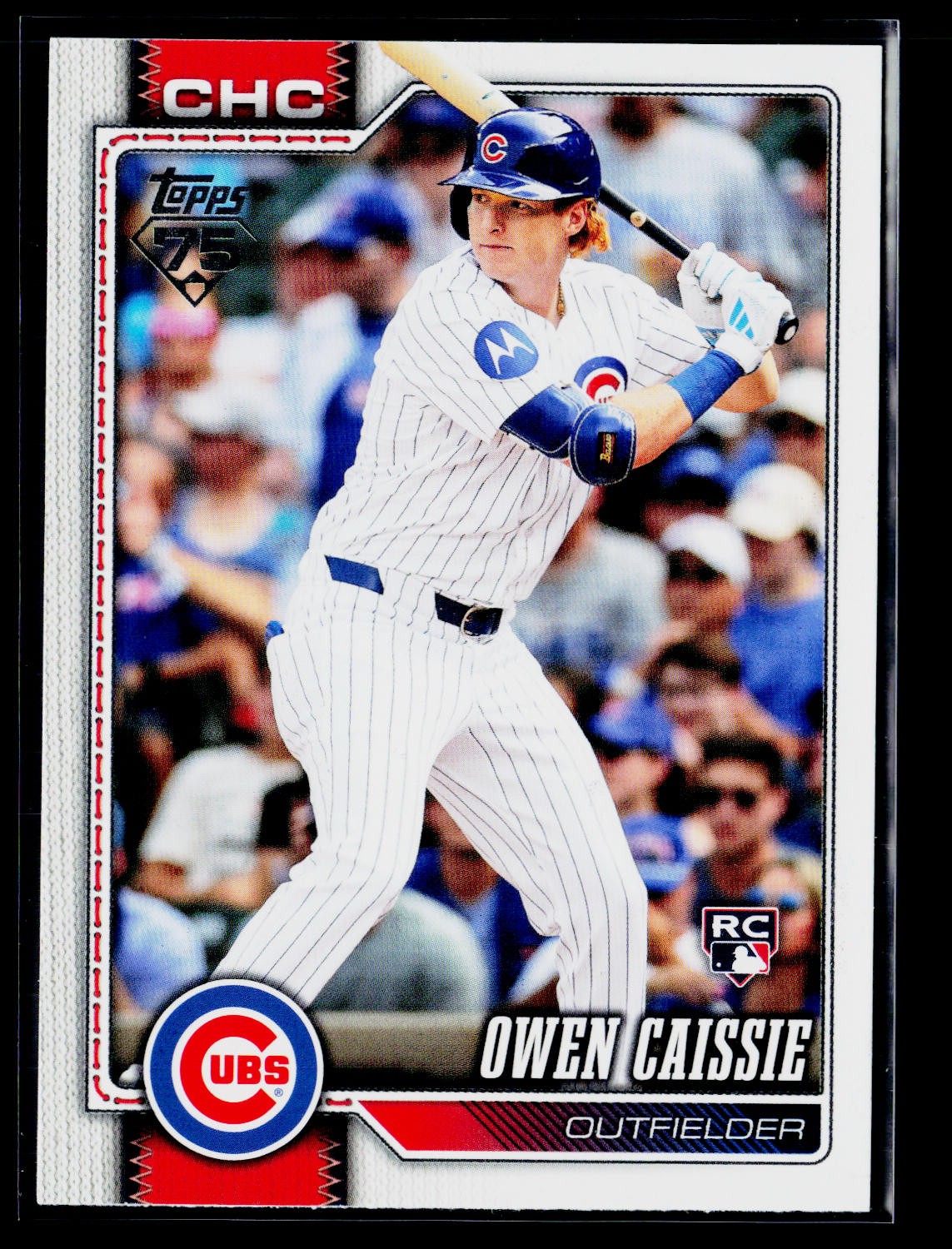 2026 Topps #233 Owen Caissie Aqua Rainbow Foil