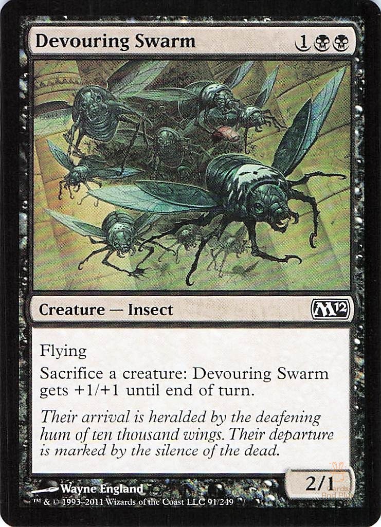 Devouring Swarm 91 Magic 2012 (M12) Magic: The Gathering NM