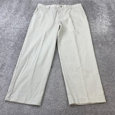 Dockers Classic Fit Dress Pants Men's Size 36X29 Beige Slash Pocket Flat Front