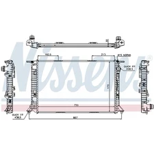 1X NISSENS 60319 RADIATOR WATER COOLER ENGINE COOLING 8K0121251J NEW