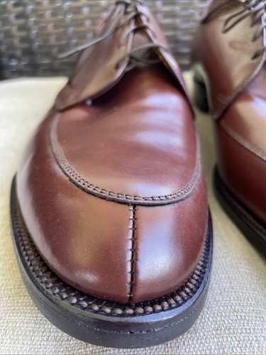 Allen Edmonds Bedford Leather Dress Shoes Sz 14 A Brown Extra Narrow Laces 0423 - Bild 4 von 18