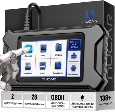 OBD2 Diagnosegerät, MUCAR CS90 Diagnosegerät Auto Mit 2 Systemdiagnose (ECM/ABS)