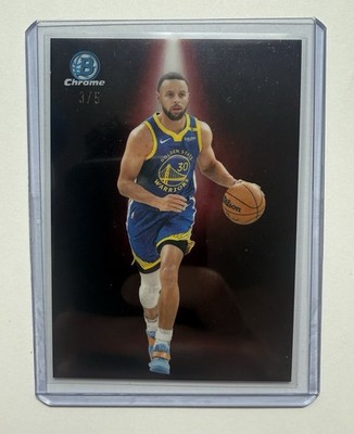 2025-26 Bowman Chrome - STEPHEN CURRY - RED /5 !!! SPOTLIGHT !!! SSP #BNB-10