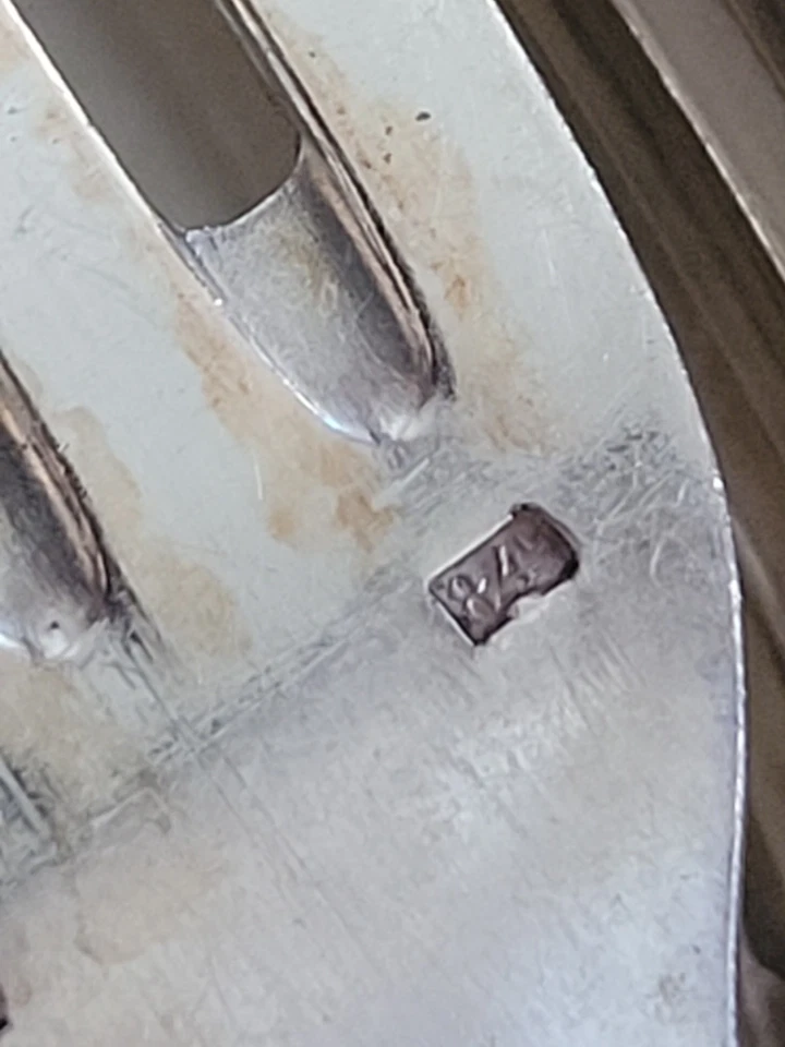 Ancienne Ménagère 37 Pieces En Métal Argenté 2,4 Kg Argent 1er Titre Vintage - Photo 4/4