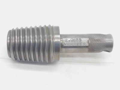 SHOP MADE 2 1/16 VERMEER API PIPE THREAD PLUG GAGE 2.0625 45 x 30 DEG