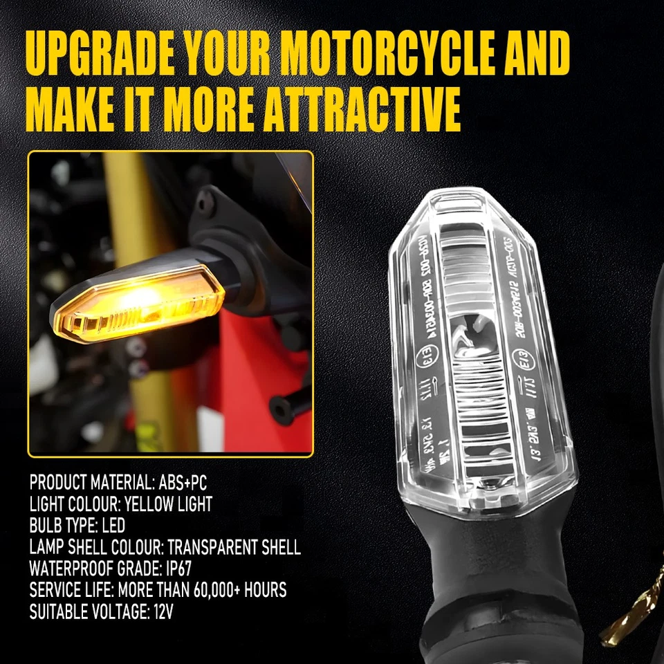 Indicador de luz de señal de giro LED delantero/trasero para HONDA CBR500R 13-18 CBR650F 14-18 Foto 3 de 4