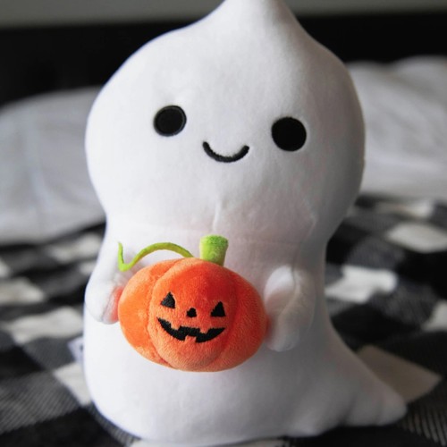 Halloween Ghost Plush White Ghost Plushie Pumpkin Stuffed Doll 32cm Kids Gift