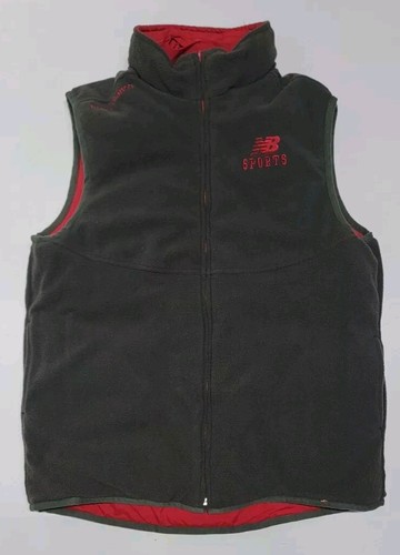 New Balance Reversible Puffer Vest Youth Size 18/20 Boys Red Gray - Picture 7 of 8
