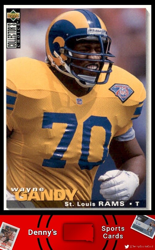 1995 Collector's Choice #105 Wayne Gandy St. Louis Rams Football Card