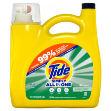 NEW Simply All-in-One Liquid Laundry Detergent – 117 oz, 89 Loads, Fresh Scent 0.12 per gallon