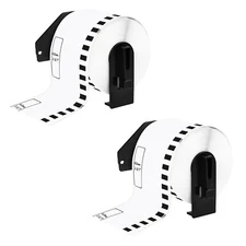2 Roll CONTINUOUS Label Compatible for Brother DK2205 DK-2205 QL-500 QL-700 710W
