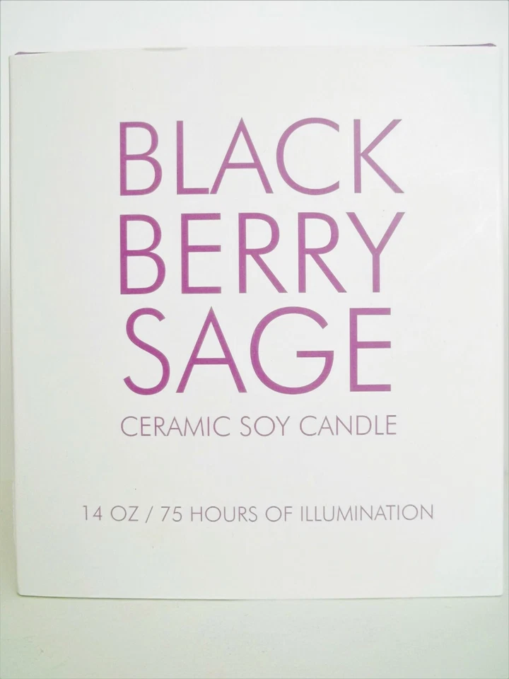 D.L. & Co. BLACKBERRY SAGE Candle, in Ceramic Jar, Boxed, 14 oz./397 g, NEW x 2 - Imagem 2 de 4
