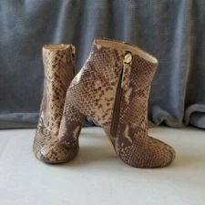 I.N.C. International Concepts Taytee Women's Snake Skin Style Ankle Zip Boots 5M