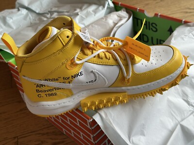 Nike Air Force 1 Mid Off-White Varsity Maize Unisex 45,5 DR0500-101 Limited