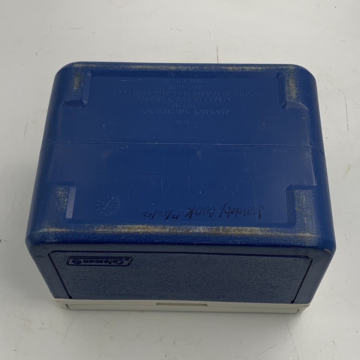 Vintage Coleman Small Blue/White Cooler - Model 5205 | eBay