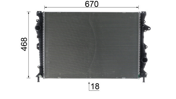 Mahle KüHler WasserküHler FüR Land Rover Discovery Sport Range L550 LC LC LV-image
