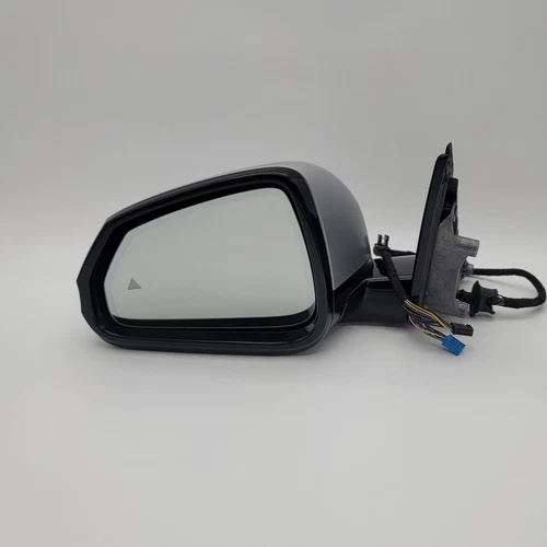 2023 Bmw X1 Xdrive28I Driver Left Door Mirror Silver Blinker Blindspot 18 PIN