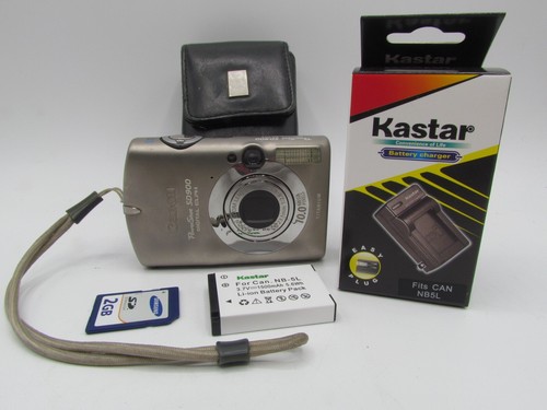 Canon PowerShot Elph SD900 Titanium 10MP Digital Point Shoot Camera