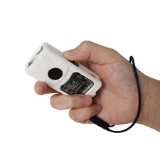 FIGHTSENSE Rechargeable Mini Stun Gun – Compact & Powerful Self-Defense (White)