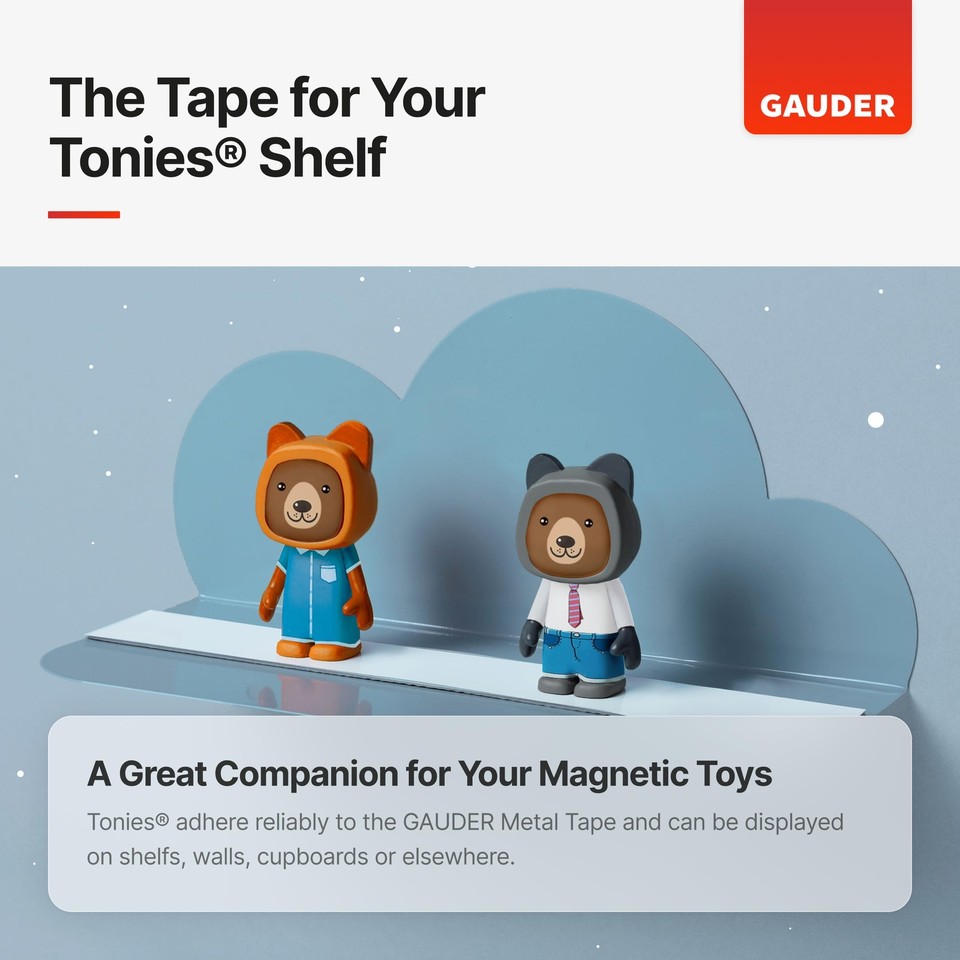 SelfAdhesive Metal Tape Thin Metal Strips for Tonies