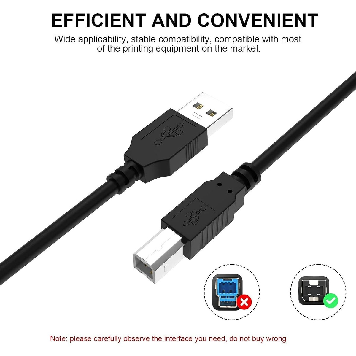 Câble USB Fastronics Pour Cricut – Connexion Machine à Ordinateur, Type A Mâle/femelle, 2.0