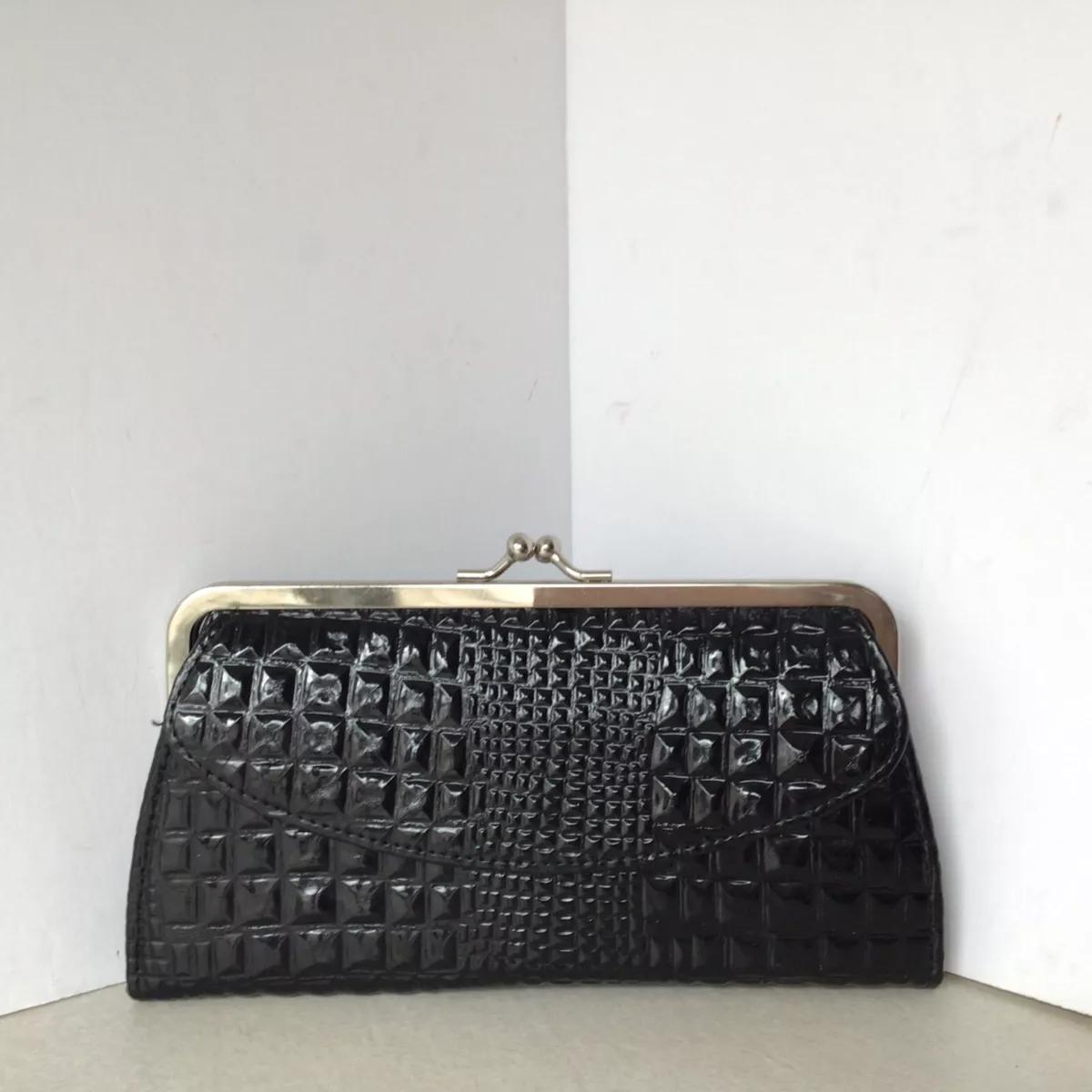Black clutch bag with shoulder strap cheap