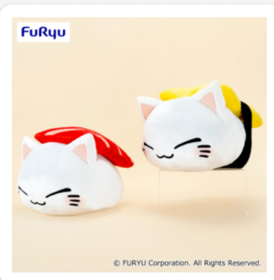 Nemu neko Cat Sushi BIG plush Doll set 2024 Furyu 33cm | eBay