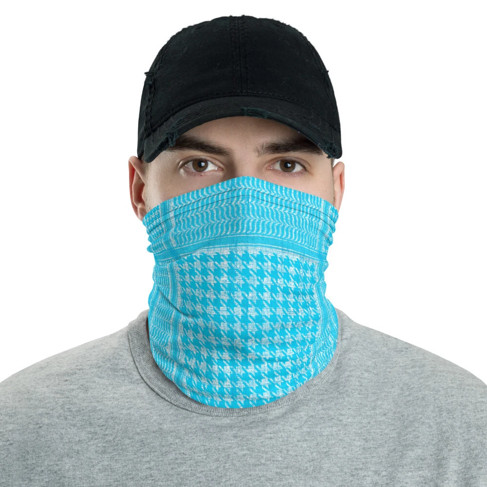 Light Blue Keffyeh Shemagh Print Neck Gaiter
Opens in a new window or tab