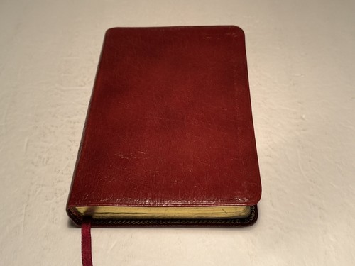 THE HOLY BIBLE KJV Red letter edition Nelson 1983 concordance leather gilt edge