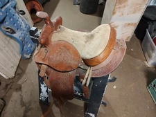 Junior Saddle Child Saddle Leather Vintage