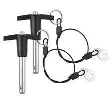 2 Pack T Handle Quick Release Pin 3/8 Inch Diameter Stainless Steel Ball Lock...