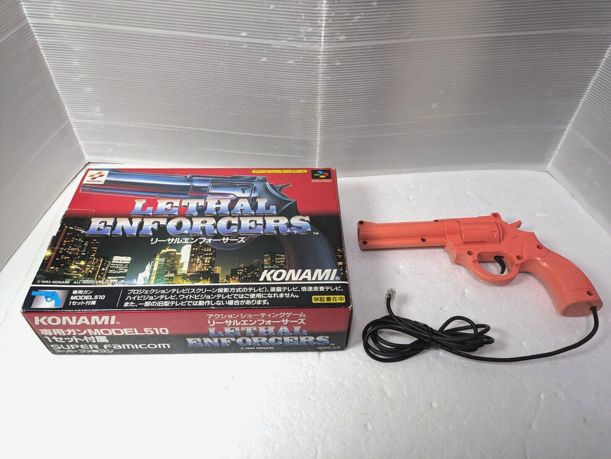 Konami Lethal Enforcers Super Famicom 1P and 2 P LIGHT GUN Konami Lethal Enforcers Super Famicom 1P and 2 P LIGHT GUN