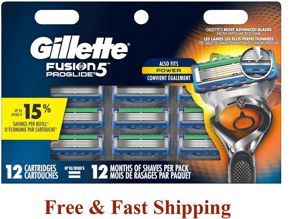 vonnis Immuniseren last 12 GILLETTE FUSION 5 Proglide Power Flexball Blade Cartridge Fit Flex Ball  Razor | eBay