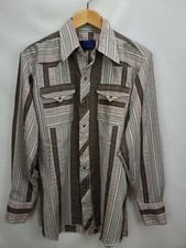 Vintage Panhandle Slim Mens Pearl Snap Western Rodeo Shirt Size 16-34 Plaid