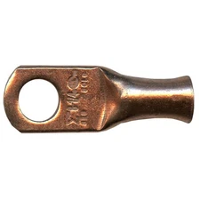 (100) Copper Lug 8 AWG Gauge 1/4" Ring Wire Terminal Battery Cable End Connector